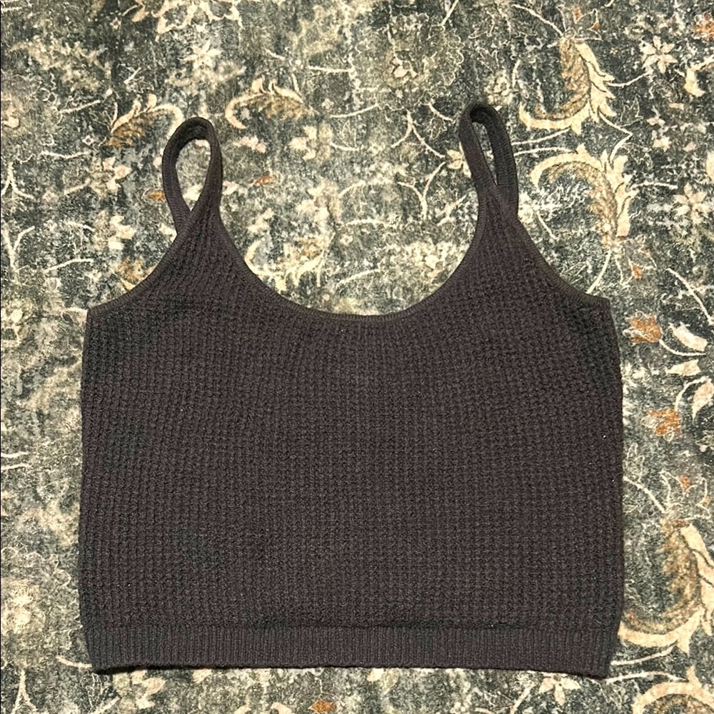 Black Knit Women's Top